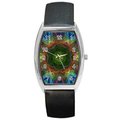 Kaleidoscope Art Unique Design Barrel Style Metal Watch by Wegoenart