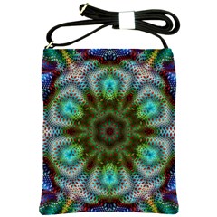 Abstract Art Background Flames Shoulder Sling Bag by Wegoenart