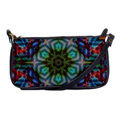 Abstract Art Background Flames Shoulder Clutch Bag by Wegoenart