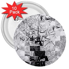 Broken Tree Generative Art Justifyyourlove 3  Buttons (10 Pack)  by Wegoenart