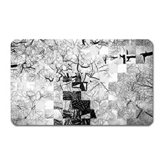 Broken Tree Generative Art Justifyyourlove Magnet (rectangular) by Wegoenart