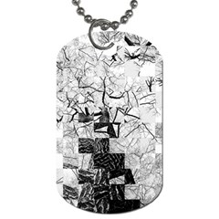 Broken Tree Generative Art Justifyyourlove Dog Tag (two Sides) by Wegoenart