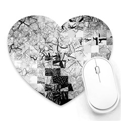 Broken Tree Generative Art Justifyyourlove Heart Mousepads by Wegoenart