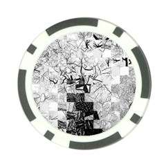 Broken Tree Generative Art Justifyyourlove Poker Chip Card Guard by Wegoenart