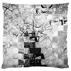 Broken Tree Generative Art Justifyyourlove Large Flano Cushion Case (one Side) by Wegoenart