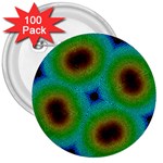 Kaleidoscope Art Unique Design 3  Buttons (100 pack)  Front