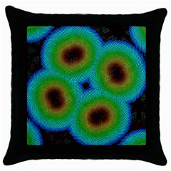 Kaleidoscope Art Unique Design Throw Pillow Case (black) by Wegoenart