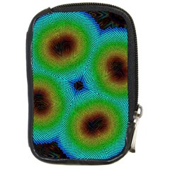 Kaleidoscope Art Unique Design Compact Camera Leather Case by Wegoenart