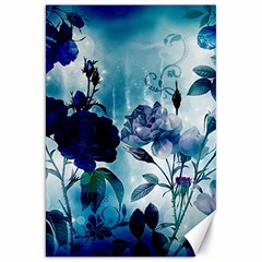 Wonderful Blue Flowers Canvas 20  X 30  by FantasyWorld7