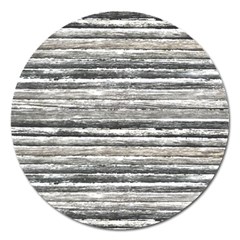 Striped Grunge Print Design Magnet 5  (round) by dflcprintsclothing