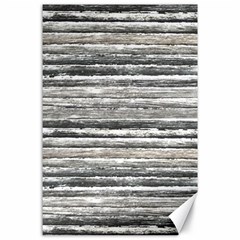 Striped Grunge Print Design Canvas 24  X 36 