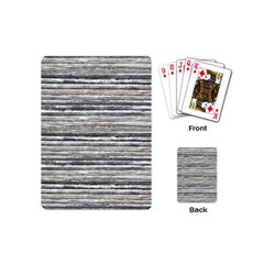 Striped Grunge Print Design Playing Cards Single Design (mini) by dflcprintsclothing