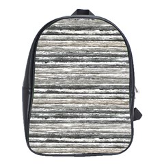 Striped Grunge Print Design School Bag (xl)