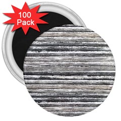 Striped Grunge Print Design 3  Magnets (100 Pack) by dflcprintsclothing