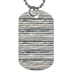 Striped Grunge Print Design Dog Tag (one Side)