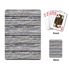 Striped Grunge Print Design Playing Cards Single Design (rectangle) by dflcprintsclothing