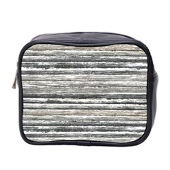 Striped Grunge Print Design Mini Toiletries Bag (two Sides) by dflcprintsclothing