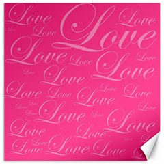 Pinklove Canvas 16  X 16  by designsbyamerianna