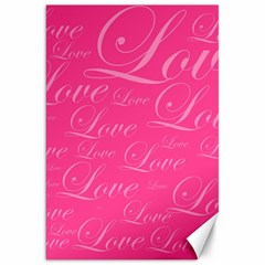 Pinklove Canvas 20  X 30  by designsbyamerianna