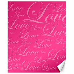 Pinklove Canvas 11  X 14  by designsbyamerianna