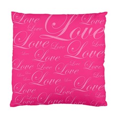 Pinklove Standard Cushion Case (one Side) by designsbyamerianna