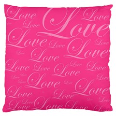 Pinklove Standard Flano Cushion Case (one Side) by designsbyamerianna