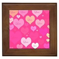 Heartsoflove Framed Tiles by designsbyamerianna