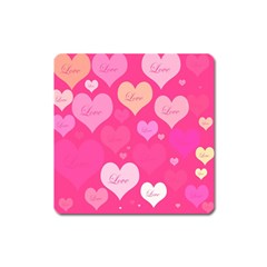 Heartsoflove Square Magnet by designsbyamerianna