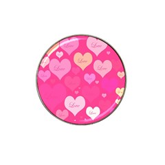 Heartsoflove Hat Clip Ball Marker by designsbyamerianna