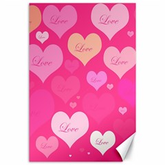 Heartsoflove Canvas 24  X 36  by designsbyamerianna