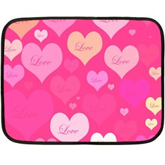 Heartsoflove Fleece Blanket (mini) by designsbyamerianna