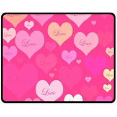 Heartsoflove Fleece Blanket (medium)  by designsbyamerianna