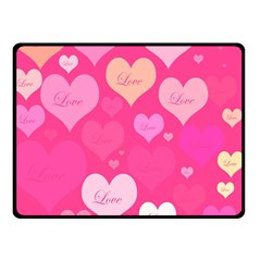 Heartsoflove Double Sided Fleece Blanket (small)  by designsbyamerianna