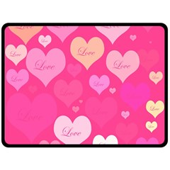 Heartsoflove Double Sided Fleece Blanket (large)  by designsbyamerianna