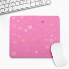 Pinkhearts Large Mousepads by designsbyamerianna