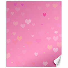 Pinkhearts Canvas 20  X 24  by designsbyamerianna