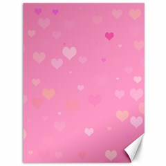 Pinkhearts Canvas 36  X 48  by designsbyamerianna