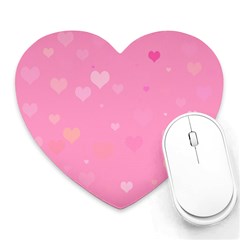 Pinkhearts Heart Mousepads by designsbyamerianna