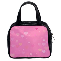 Pinkhearts Classic Handbag (two Sides) by designsbyamerianna