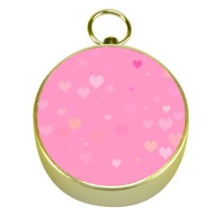 Pinkhearts Gold Compasses by designsbyamerianna