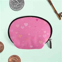 Pinkhearts Accessory Pouch (small) by designsbyamerianna