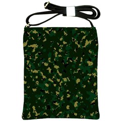 Greencamo Shoulder Sling Bag by designsbyamerianna