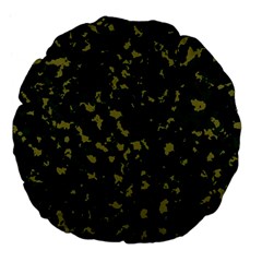 Greencamo Large 18  Premium Flano Round Cushions by designsbyamerianna