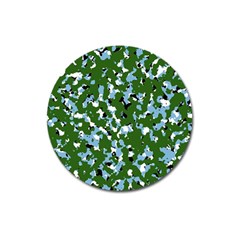 Greencamo1 Magnet 3  (round) by designsbyamerianna