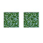 Greencamo1 Cufflinks (Square) Front(Pair)