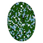 Greencamo1 Oval Ornament (Two Sides) Front