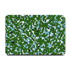 Greencamo1 Small Doormat  by designsbyamerianna