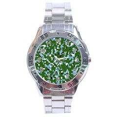 Greencamo1 Stainless Steel Analogue Watch by designsbyamerianna