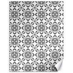 Black And White Patterned Backgroun Canvas 18  X 24  by designsbyamerianna