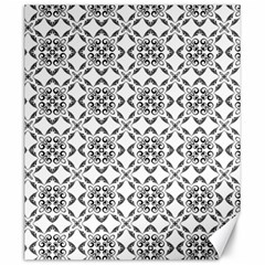 Black And White Patterned Backgroun Canvas 20  X 24  by designsbyamerianna